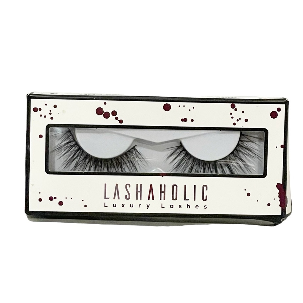 Lashaholic Luxury Lashes False‎ Falsies Premium Handcrafted Silk Black Reusable